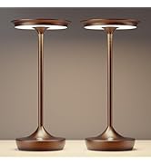 Tpczqj Cordless Table Lamp Rechargeable- LED Battery Operated Touch Lamps,Portable 3 Color Dimmab...