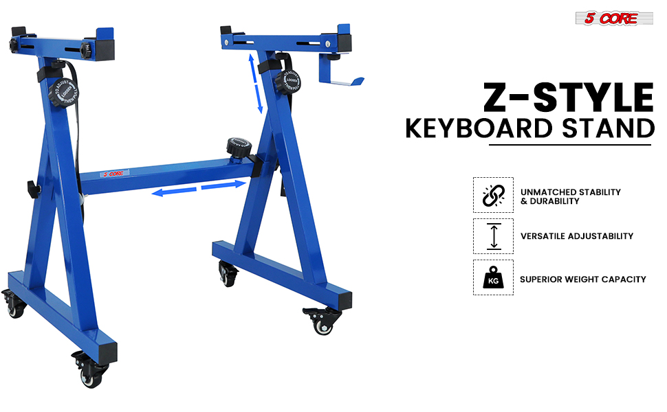 Keyboard Stand Z Style Adjustable Portable Heavy Duty Music Stands