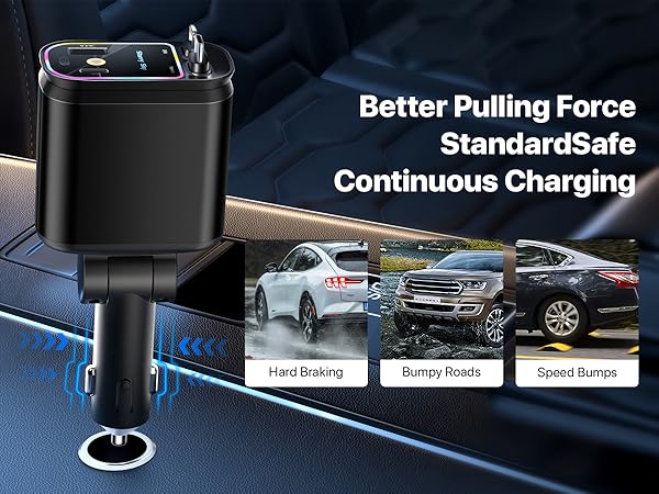 4 in 1 retractable car charger