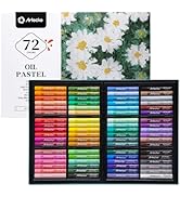 Artecho Oil Pastels Set of 72 Colors, Soft Oil Pastels for Art Painting, Drawing, Blending, Oil C...