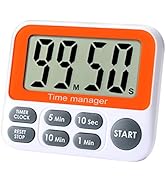 Digital Countdown Kitchen Timer - AIMILAR Count Up Down Magnetic Timer Clock with Loud Alarm Fast...