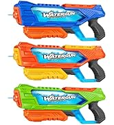 Quanquer 1000cc Water Guns for Kids Adults - 3 Pack Fast-Fill Super Squirt Blaster Soaker with 32...