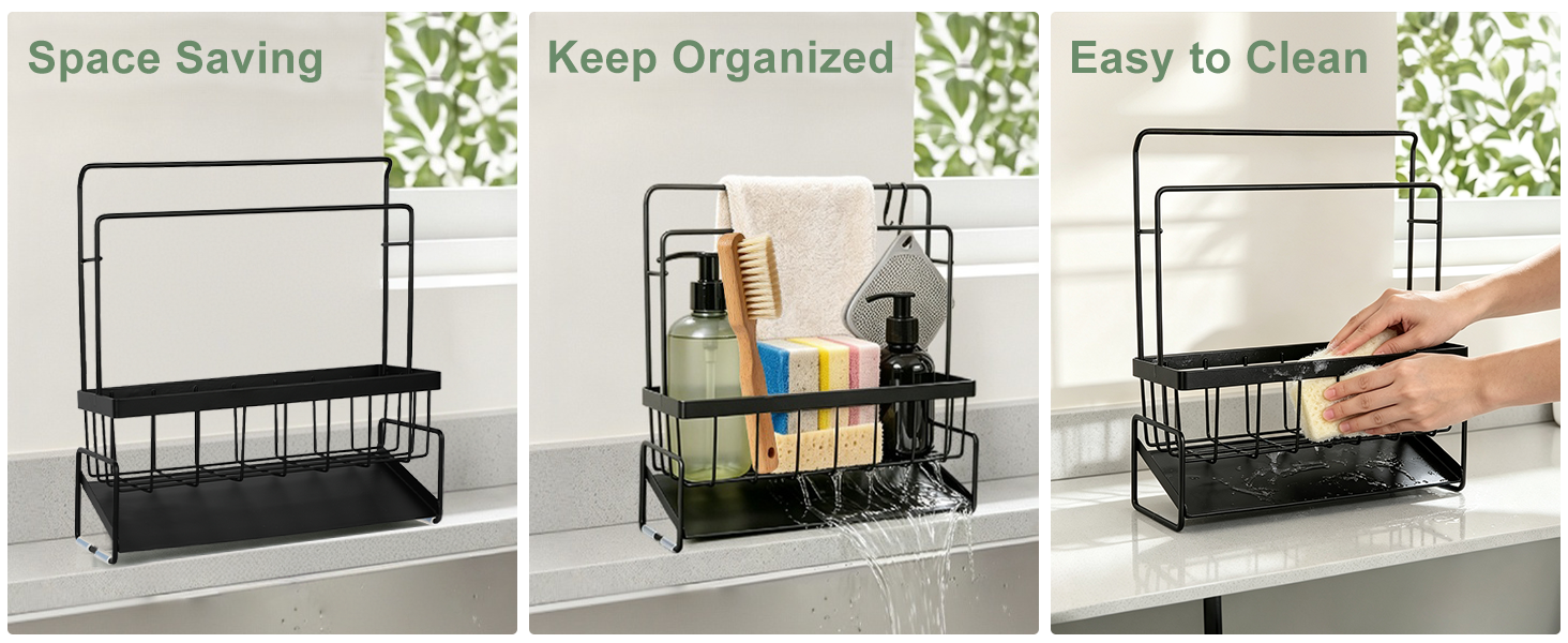 Kitchen Sink Caddy Organizer Rack