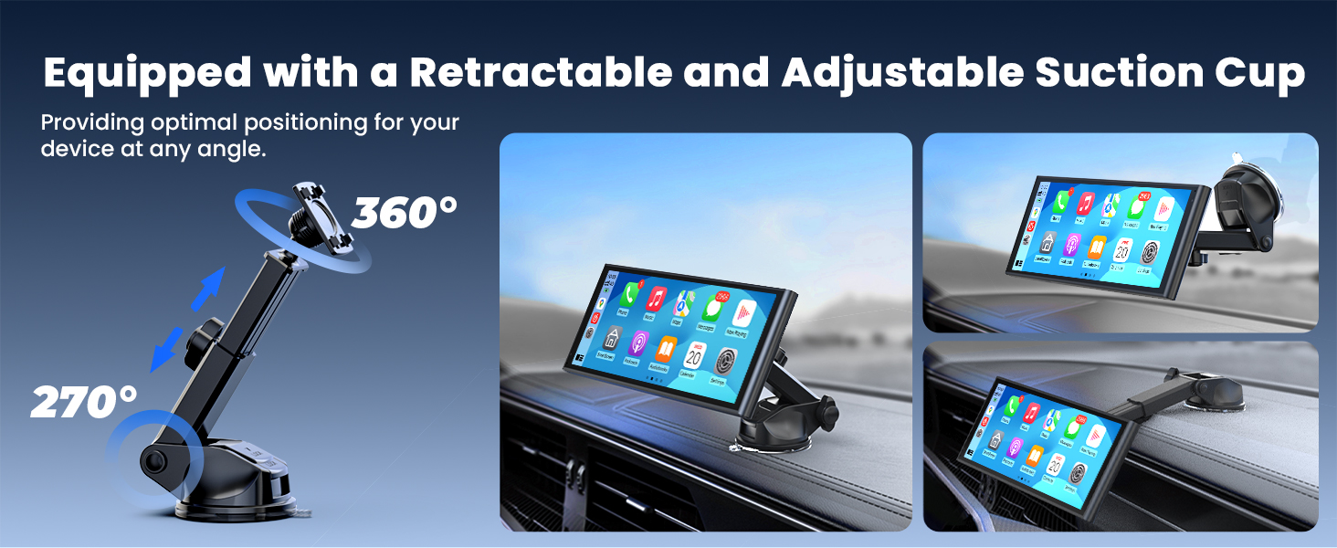 Equipped with An Extra Versatile Suction Cup Mount