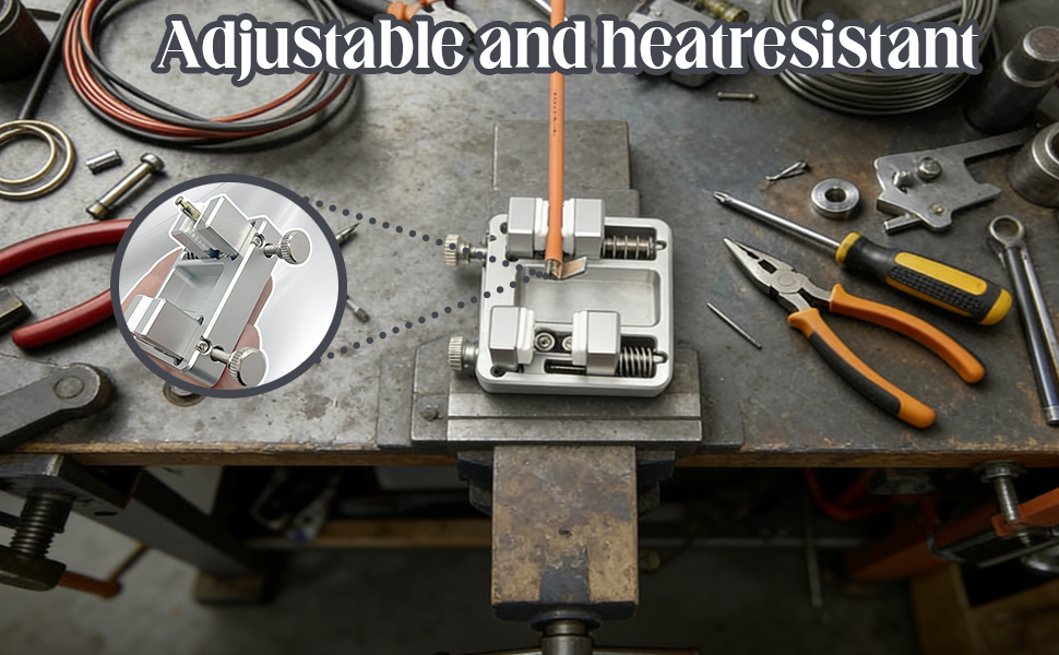  soldering station wire clamp aluminum soldering clamp adjustable welding wire fixture