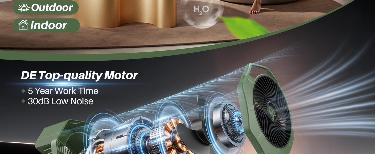 portable misting fan