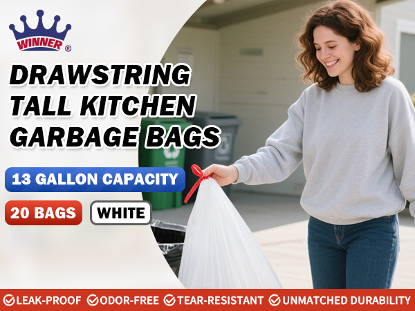 Ultra Strong Tall Kitchen Trash Bags