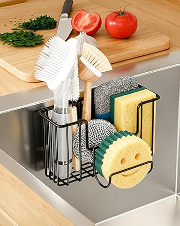 in sink sponge holder