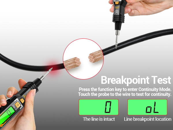 ANENG B20 Voltage Tester Pen with Continuity and Wire Breakpoint Detection Function