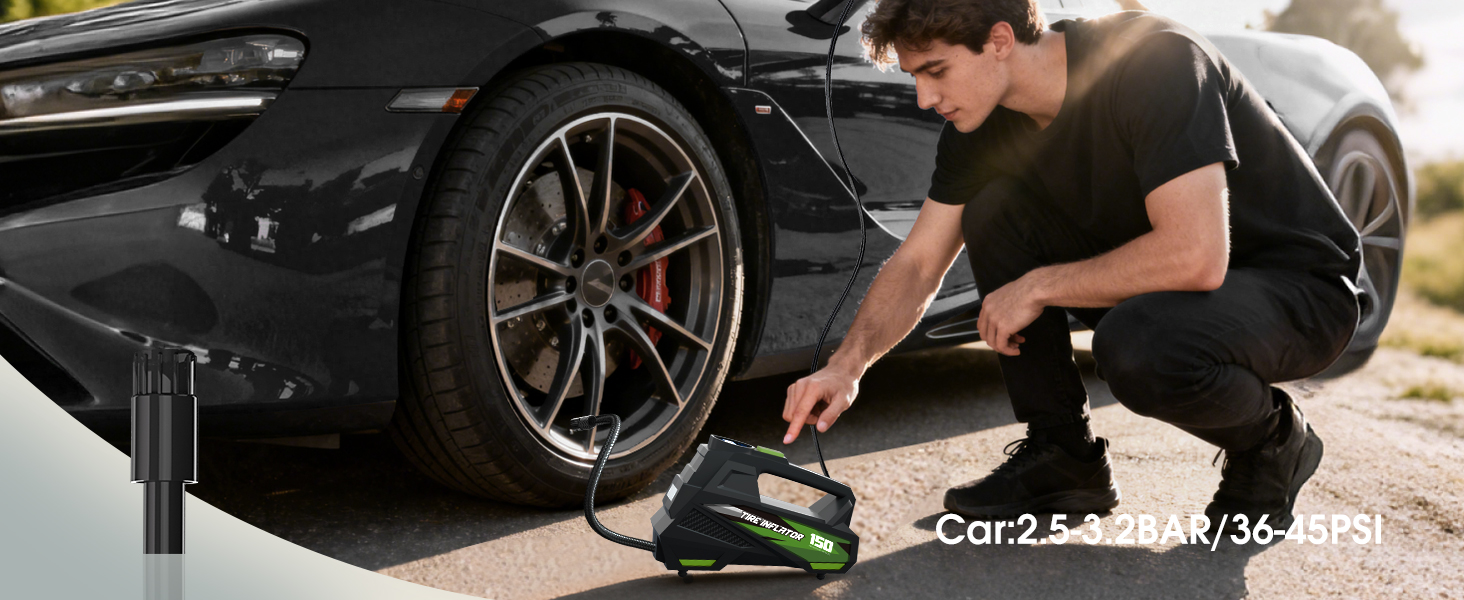 portable air compressor for car tires