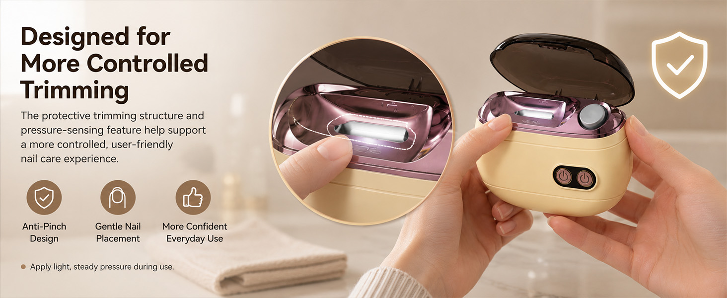 2-in-1 Smart Electric Nail Clipper &amp;amp; Polisher