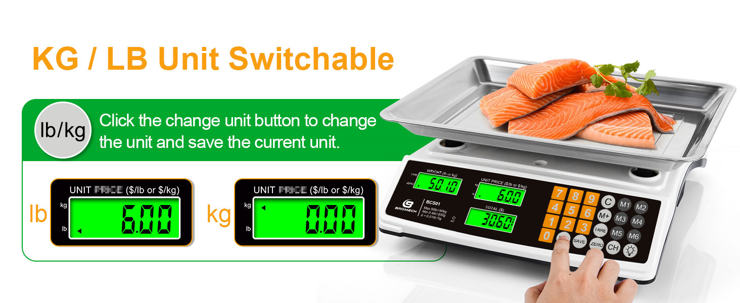 Commercial food scale