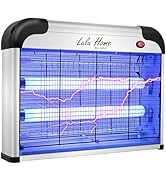 Lulu Home Electric Bug Zapper, Aluminium Indoor Insect Killer for Mosquito, Bug, Fly with Powerfu...