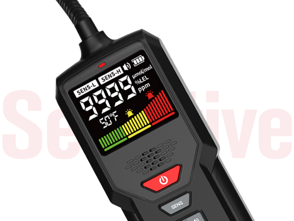 natural gas leak detector probe propane methane meter monitor reader alarm home safety