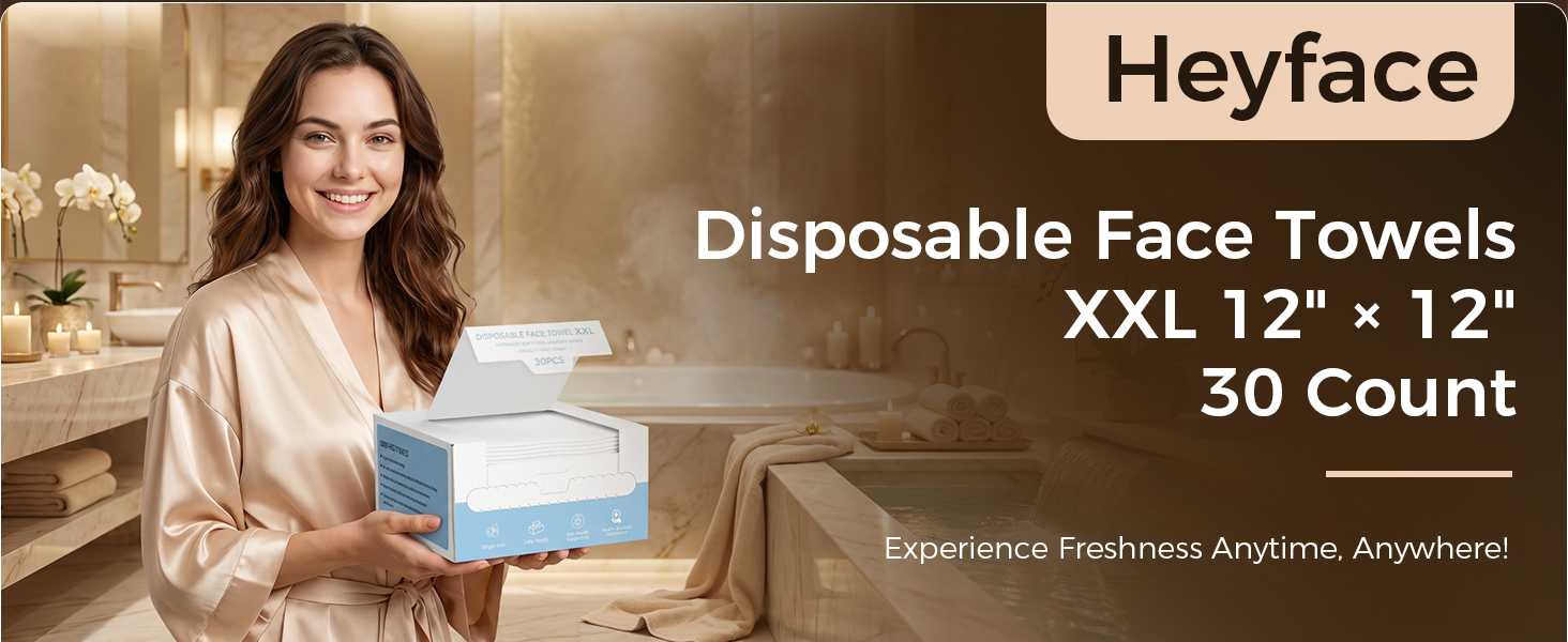 DISPOSABLE FACE TOWELS XXL 30 COUNT