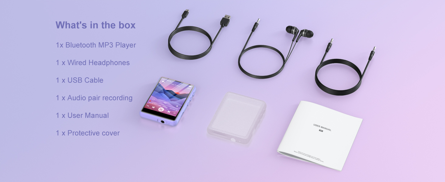 64GB MP3 Player with Bluetooth 5.3