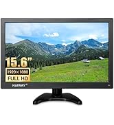 Haiway 15.6 inch Small Computer Monitor, High Resolution 1920x1080P Small hdmi Monitor with HDMI/...