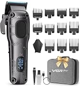 VGRPRO Hair Clippers for Men Professional, Cordless &amp; Corded Barber Clippers for Hair Cutting wit...
