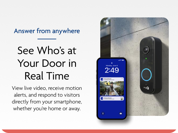 See who&amp;#39;s at your door in real time