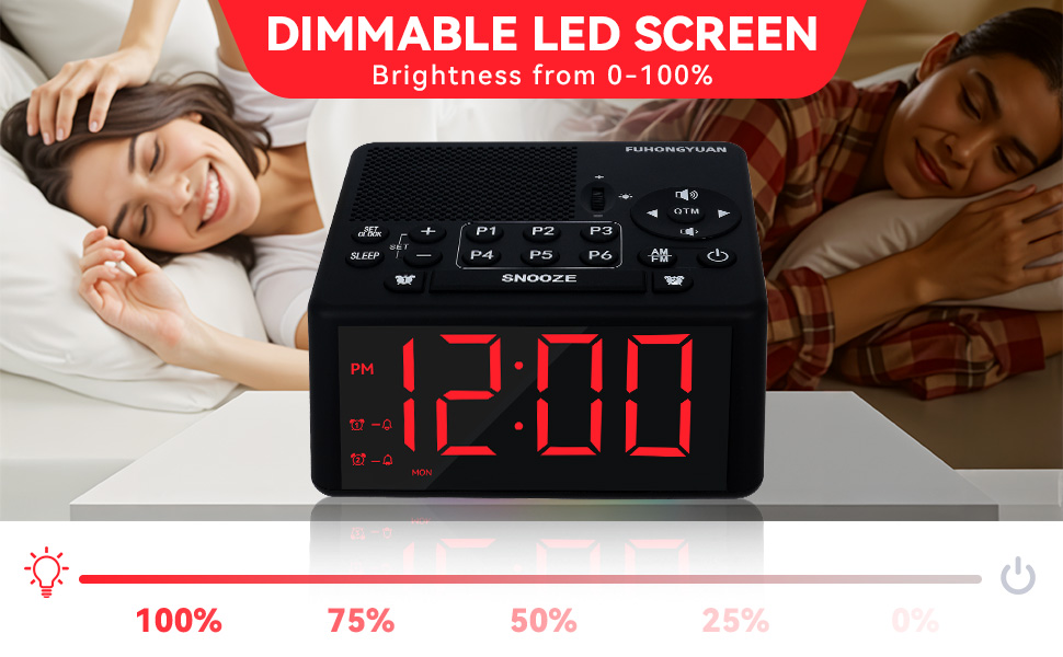 clock radio for bedroom