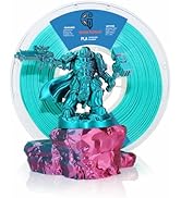 Dual Color PLA Silk PLA Filament, Pink Blue PLA Dual Color Filament,3D Filament Multicolor PLA, M...
