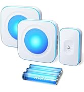 Wireless Doorbell Battery Operated Wireless Doorbell for Home 1200FT Hearing Impaired Doorbell wi...