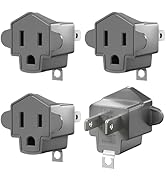 2 Prong to 3 Prong Outlet Adapter, ETL Listed 3-2 Prong Adapter, Fire-Retardant (392?) PBT Materi...