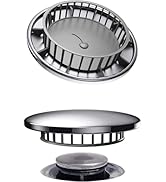 Tub Flo Stainless Steel Shower Drain Hair Catcher, Hair Stopper for Bathtub and Sink, Easy-Instal...