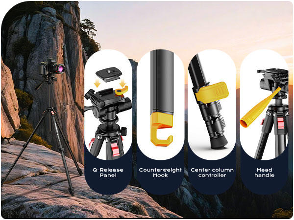 Lightweight Camera Tripod Stand
