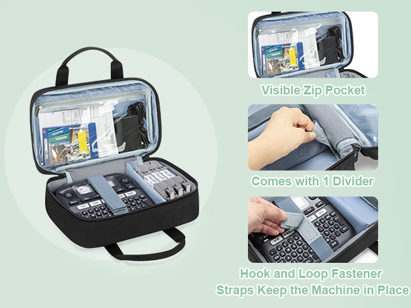 label printer organizer