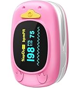 Child Pulse Oximeter, Oxygen Monitor for Kids Baby and Blood Oxygen Saturation Heart Rate Monitor...