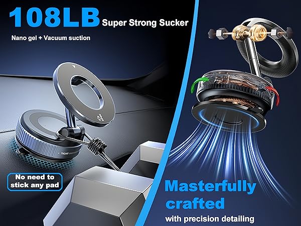 vacuum suction phone holder