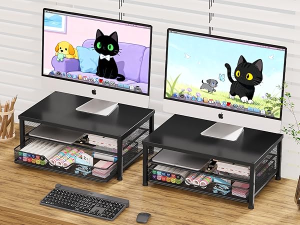 desk organizer monitor stand