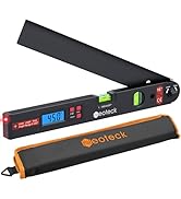 Neoteck 225° Aluminum Digital Angle with Laser (Class 2 Laser,<1mW),400mm Angle Ruler Protractor ...