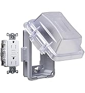 TayMac MG420CS Nonmetallic Extra Duty Complete in-Use Cover 15 Amp WRTR Self Test GFCI Kit, 1-Gan...