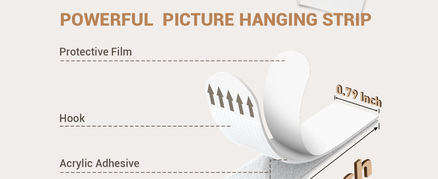 MERDTTES Heavy Duty Large Picture Hanging Strips