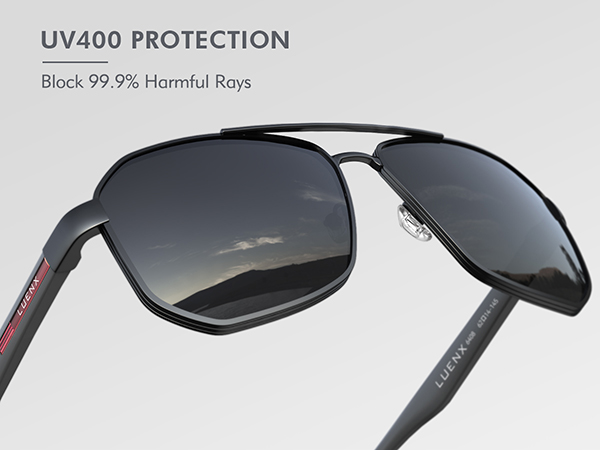 square aviator sunglasses for men women polarized shades