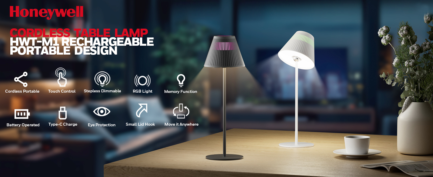Honeywell Table Lamp Cordless