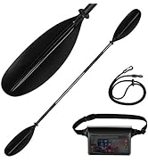 Odoland Kayak Paddle 215CM/84.5 Inches Heavy Duty Aluminum Alloy Lightweight Boating Oar for Infl...