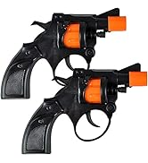 ArtCreativity Shot Cap Revolver Toy Gun for Kids, Set of 2, Cool Shooter Toys for Boys and Girls,...