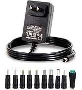 12V 2A Power Adapter Charger AC 12V Regulated Power Supply DC in 12 Volts 2000mA Power Cord with ...