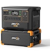 Pecron Portable Power Station F3000LFP with 3072Wh EP3000-48V Extra Battery, 3072Wh Solar Camping...