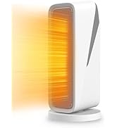 Dr.Prepare Space Heater, 1500W Fast Heating Ceramic Electric Heater, Child Lock, 80° Oscillating,...