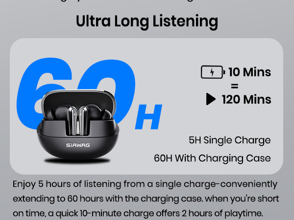 True Wireless Noise Cancelling Earbuds Pure Bass Sound &amp; Smart Ambient Technology, 4mics for Crisp