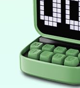 Retro Robot 5-in-1 Bluetooth Speaker: 15W Wireless Charger, Pixel LED Screen, 10W Stereo Sound &amp; ...