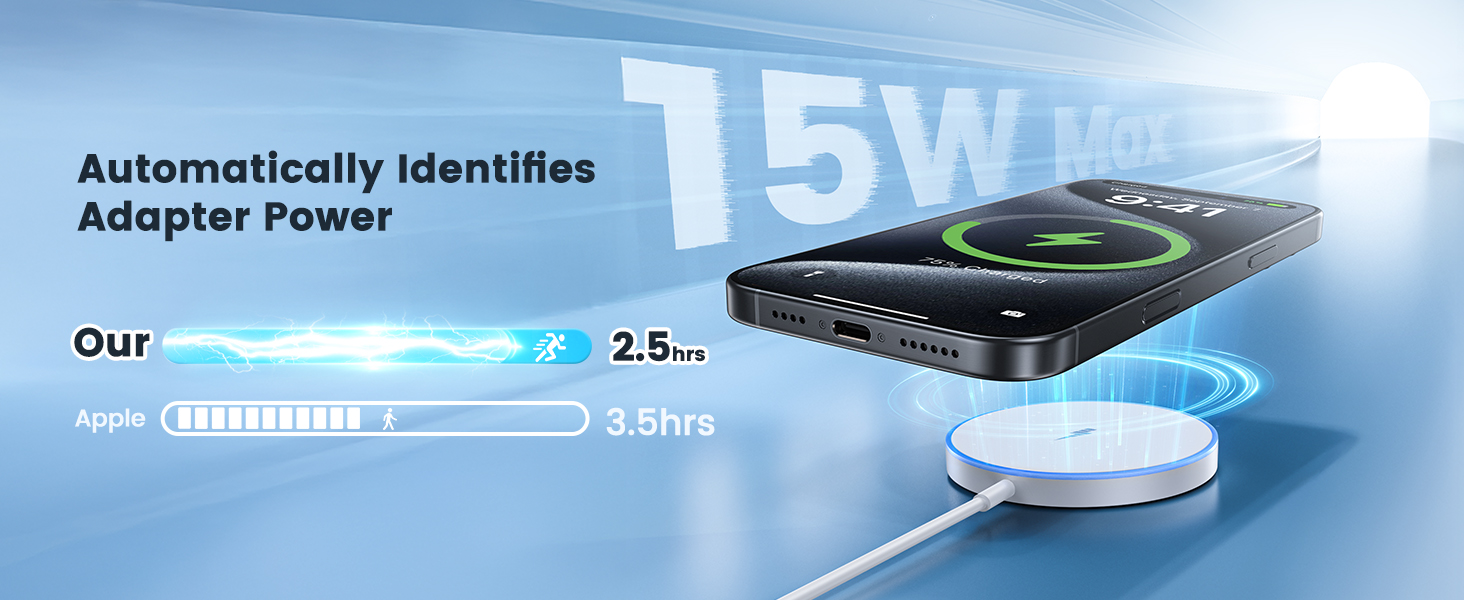 max 15w wireless charger