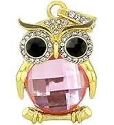 CHUYI Crystal Cute and Novelty Owl Shape Animal Pen Drive 128GB USB 2.0 Flash Drive U Disk Thumb ...