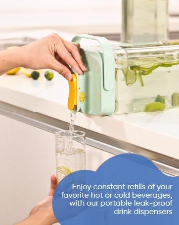 Chef&amp;#39;s Path Fridge Drink Dispenser Food Storage Containers Stackable Organized Pantry Kitchen