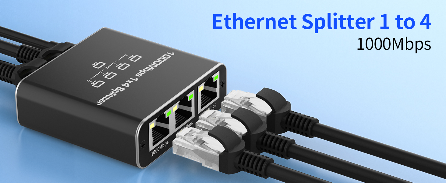 Ethernet Splitter 1 to 4