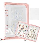 Nail Sticker Book Nail Art Organizer Display 40 Slots Sticker Storage Organizer Binder Empty Stic...